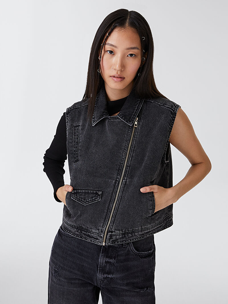 Slim Fit Kadın Yelek