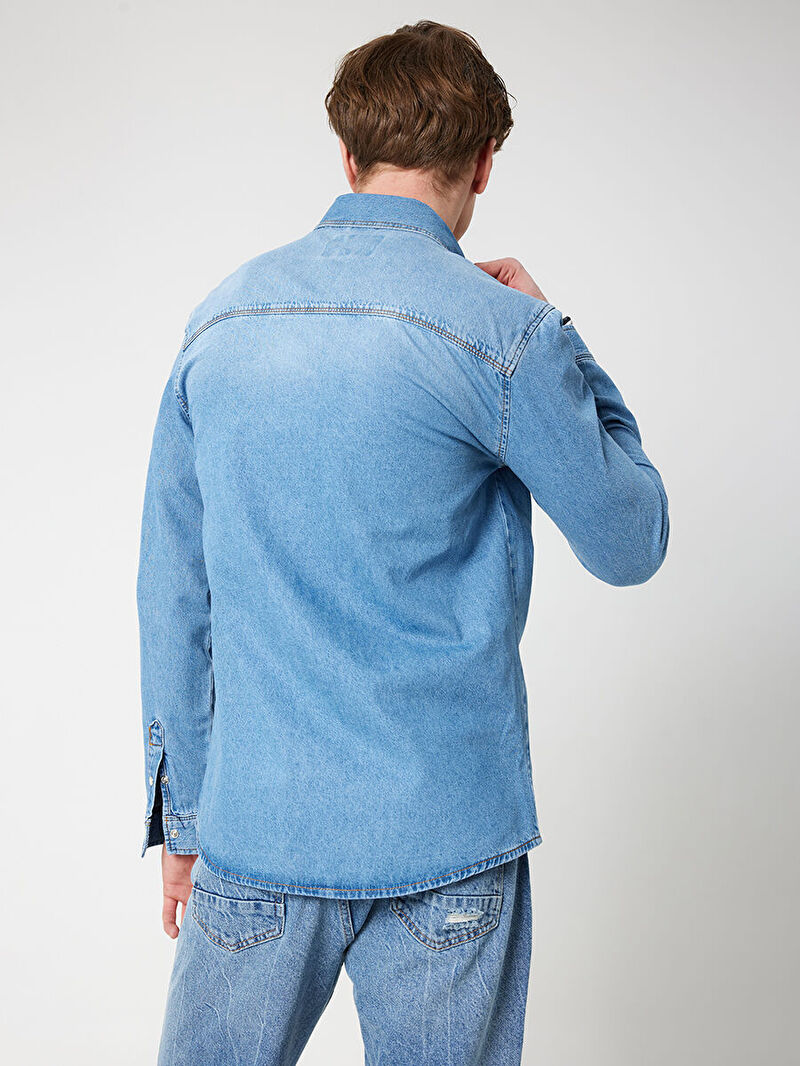 Slim Fit Erkek Gömlek U.kol