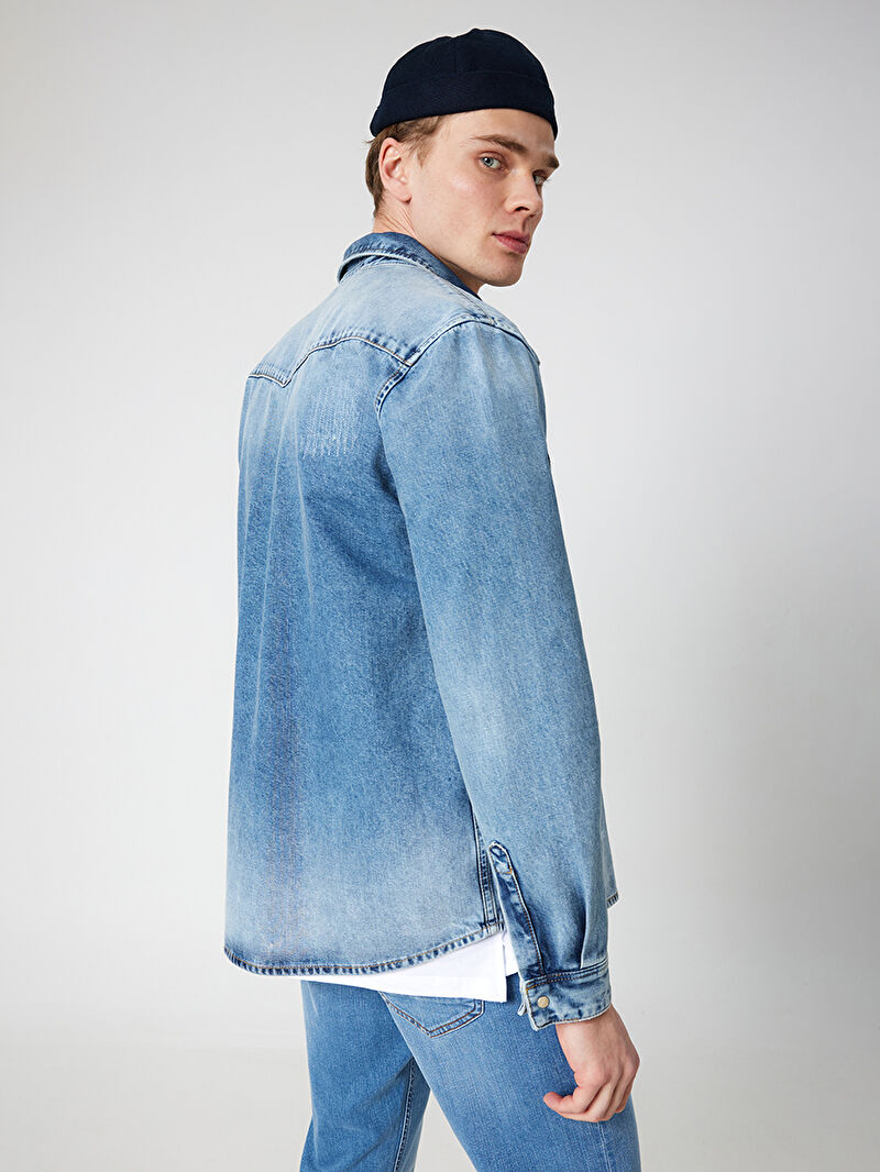 Slim Fit Erkek Gömlek U.kol