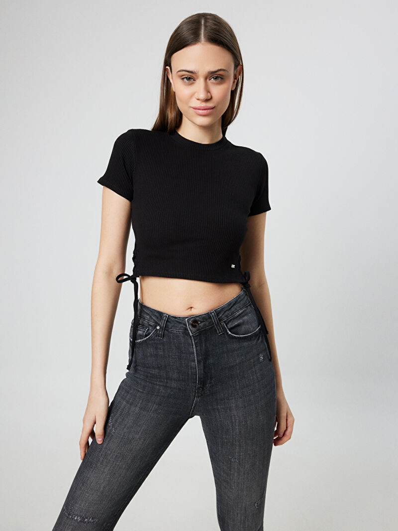 Crop Kadın Tshirt K.kol