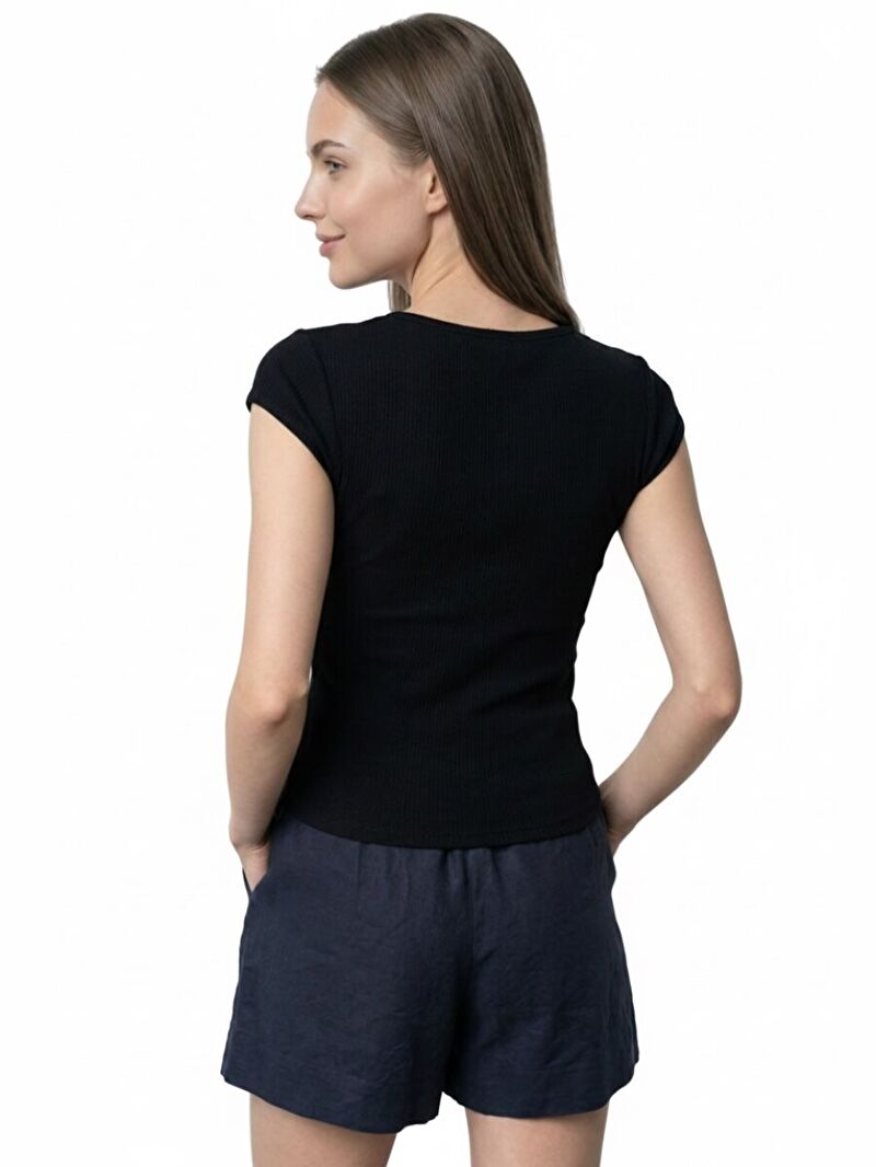 Slim Fit Kadın Tshirt K.kol