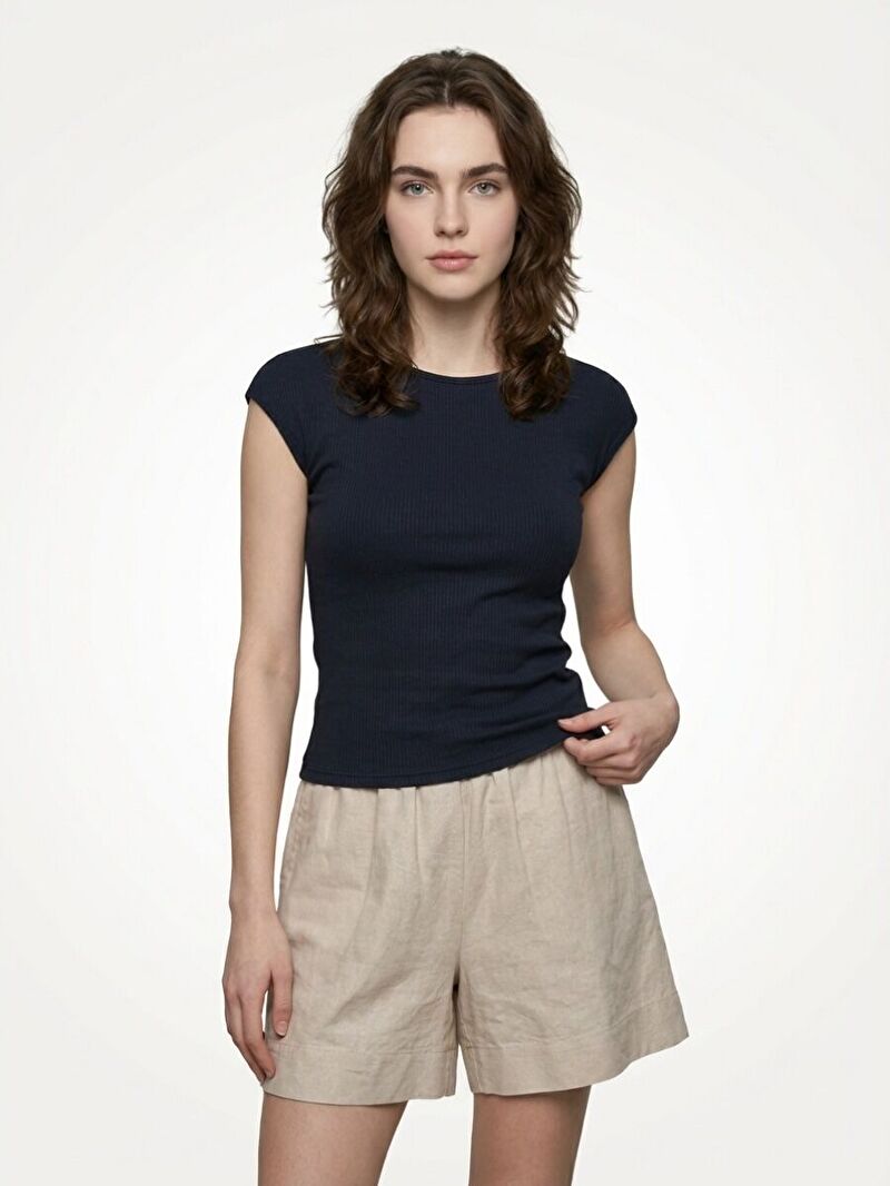 Slim Fit Kadın Tshirt K.kol