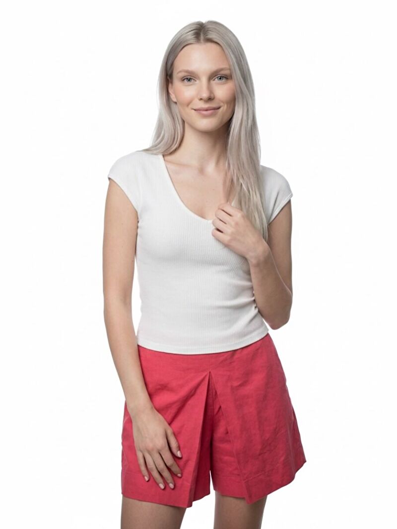 Slim Fit Kadın Tshirt K.kol