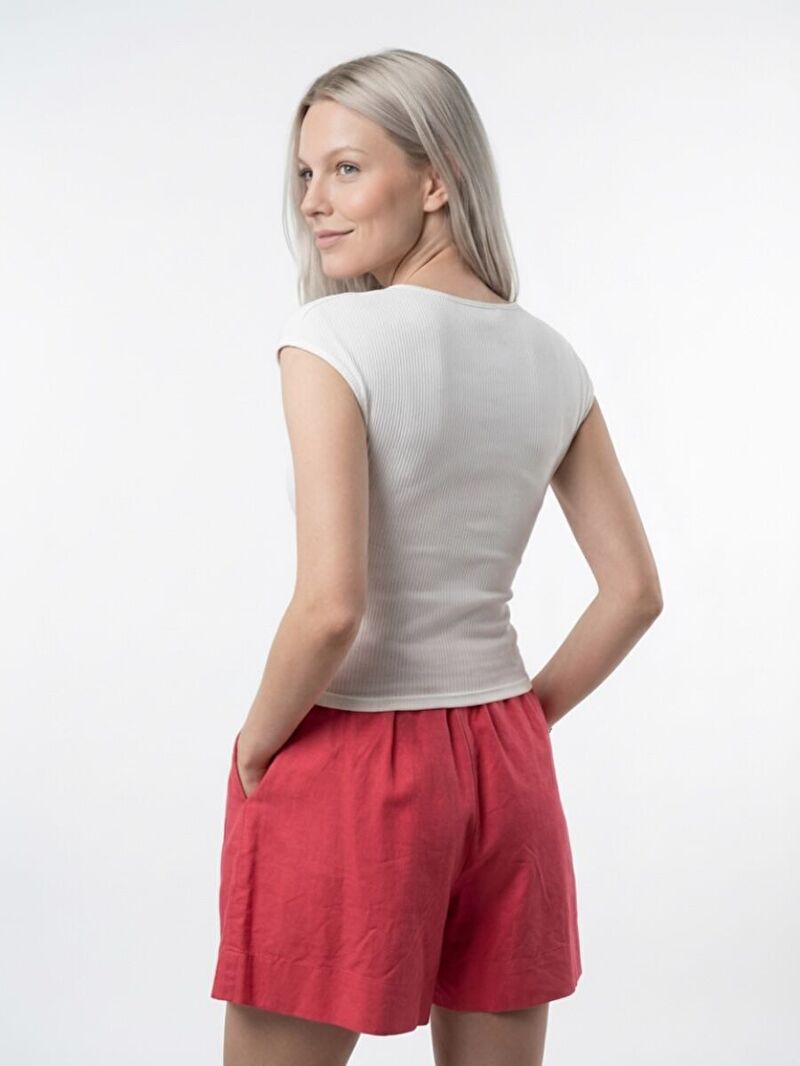 Slim Fit Kadın Tshirt K.kol