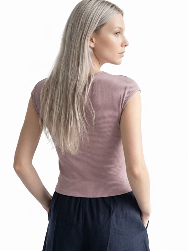 Slim Fit Kadın Tshirt K.kol