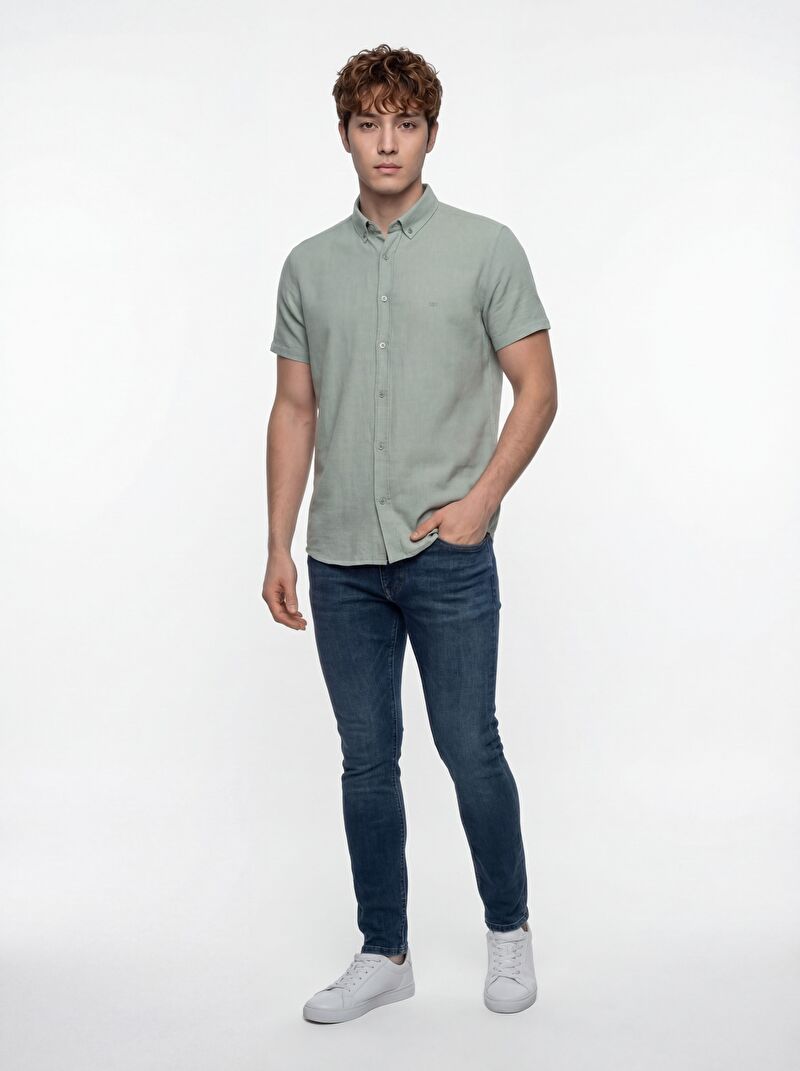 Regular Fit Erkek Gömlek K.kol