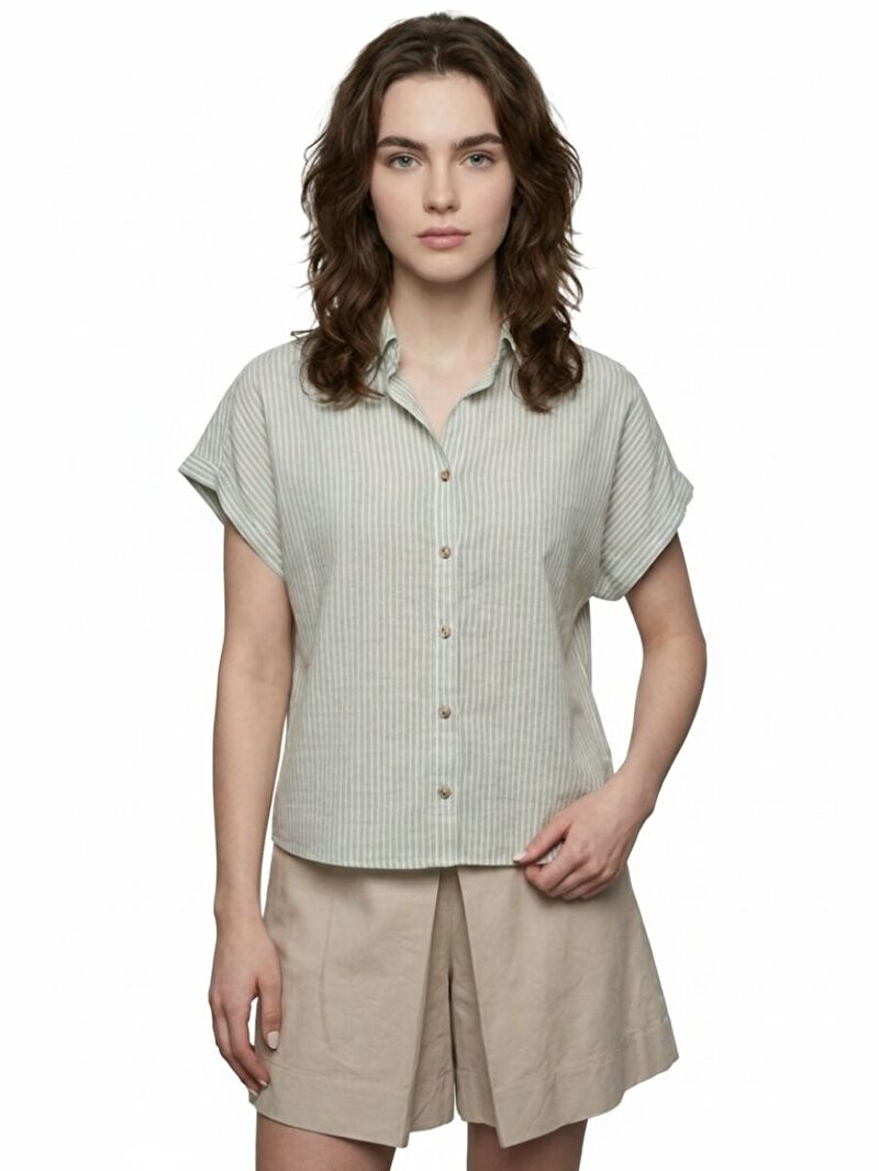 Relax Fit Kadın Gömlek K.kol