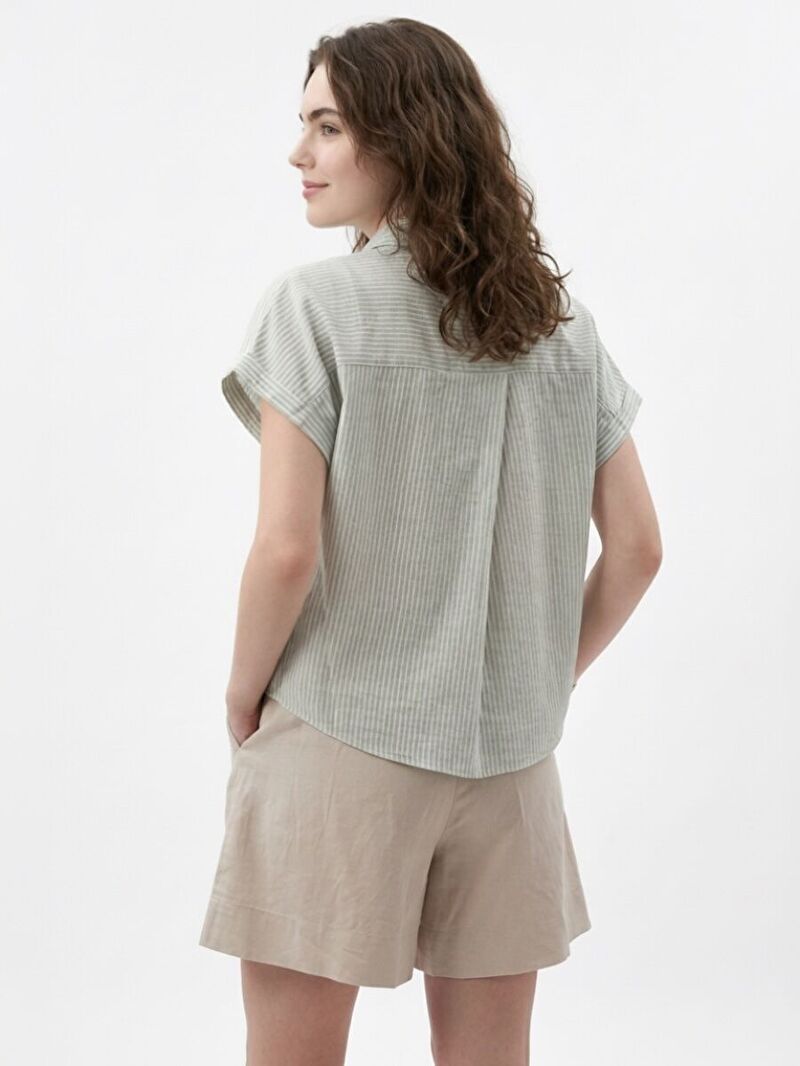 Relax Fit Kadın Gömlek K.kol