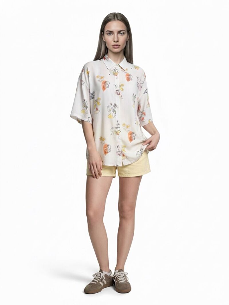 Relax Fit Kadın Gömlek K.kol