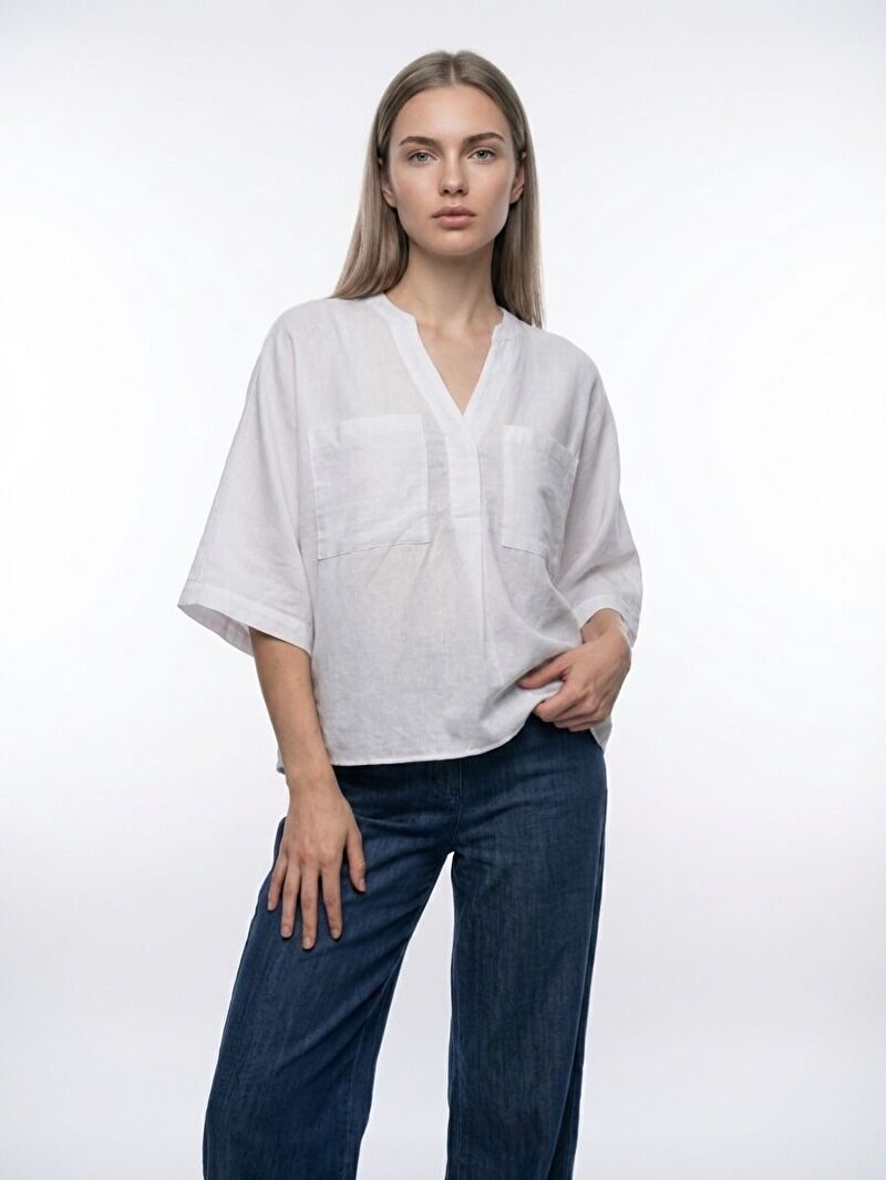 Loose Fit Kadın Gömlek K.kol