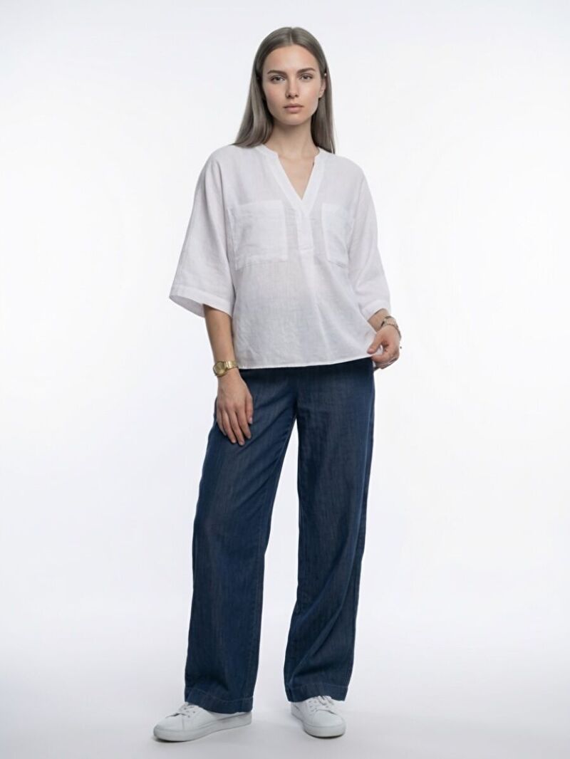 Loose Fit Kadın Gömlek K.kol