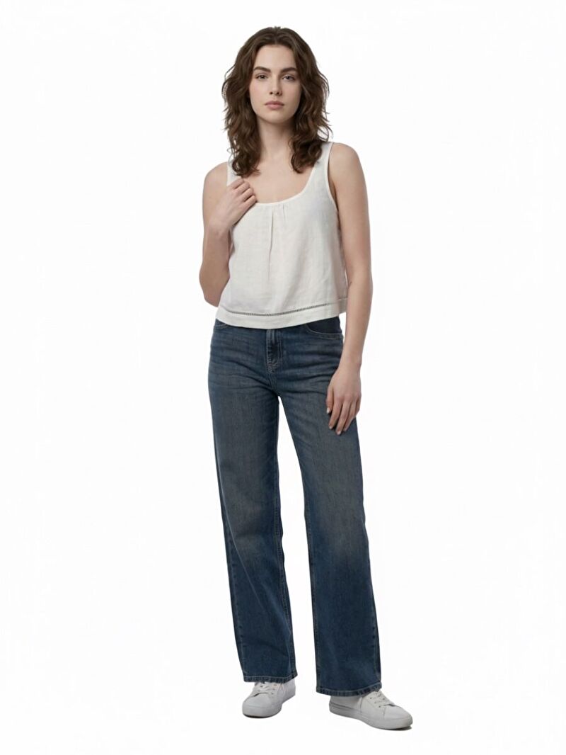 Crop Kadın Bluz K.kol