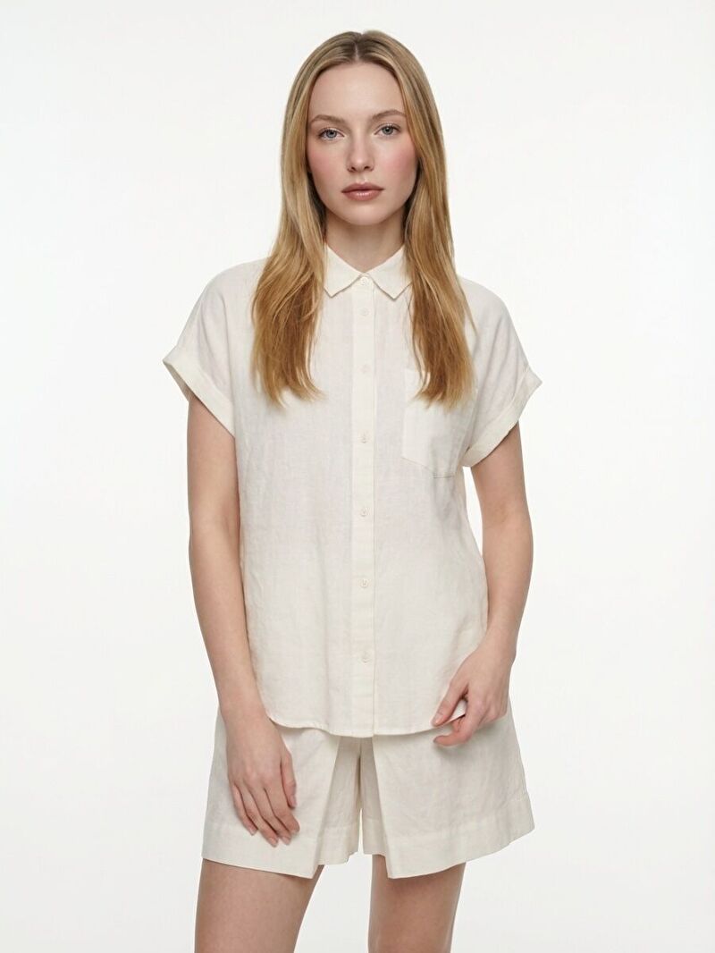 Loose Fit Kadın Gömlek K.kol