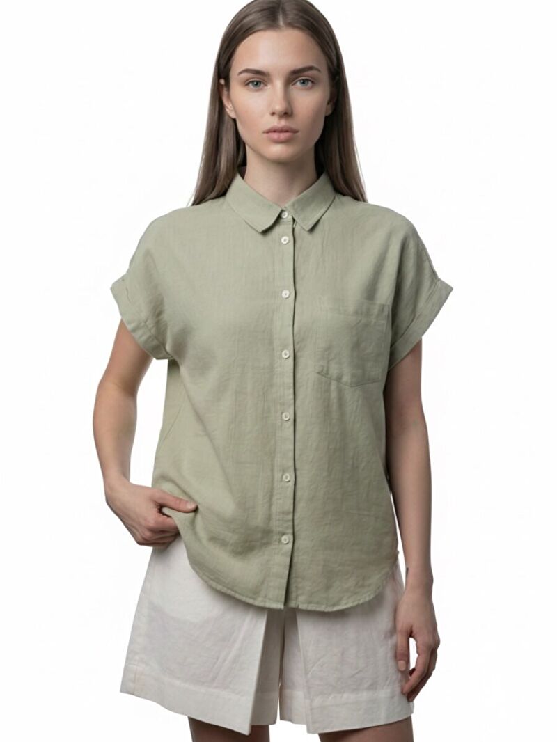 Loose Fit Kadın Gömlek K.kol
