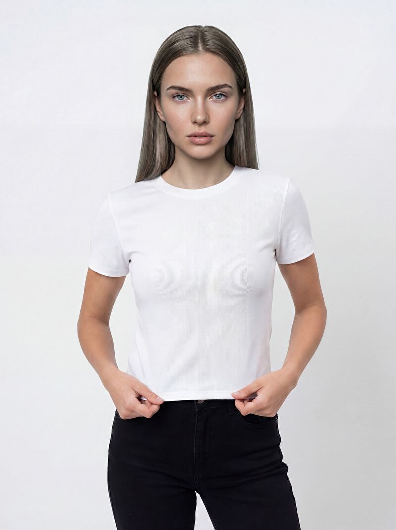 Slim Fit Kadın Tshirt K.kol