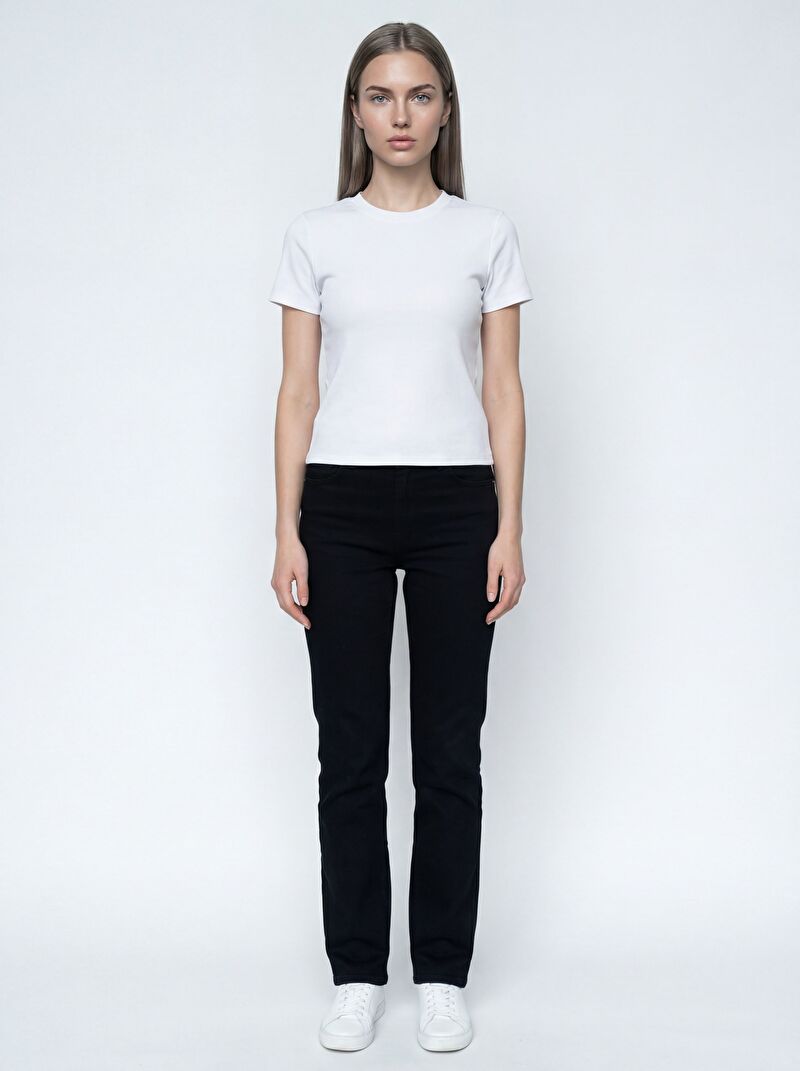 Slim Fit Kadın Tshirt K.kol