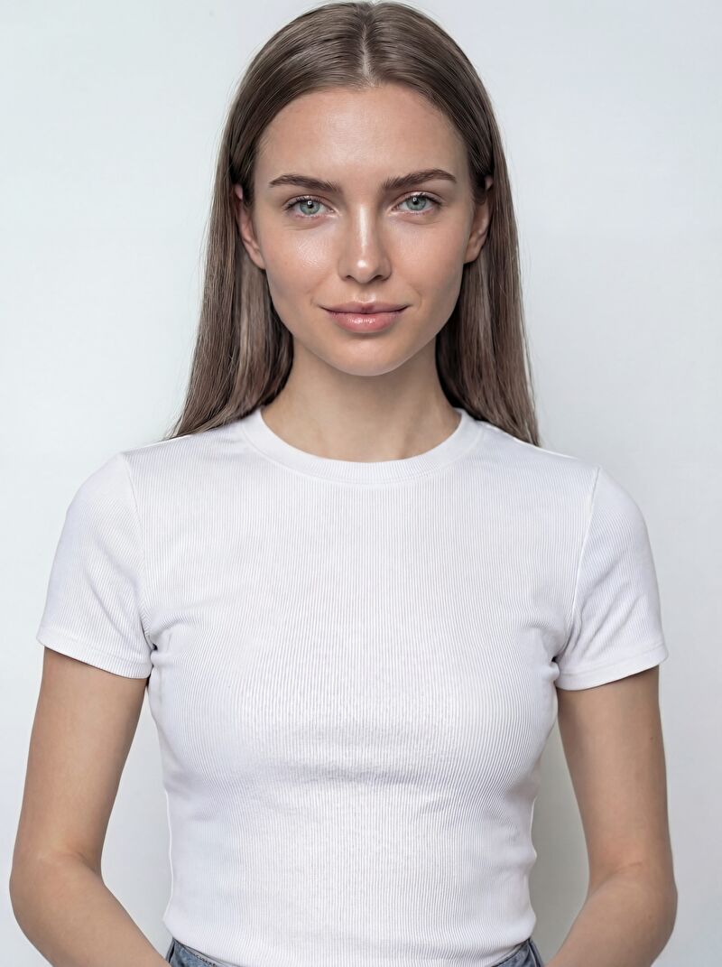 Slim Fit Kadın Tshirt K.kol