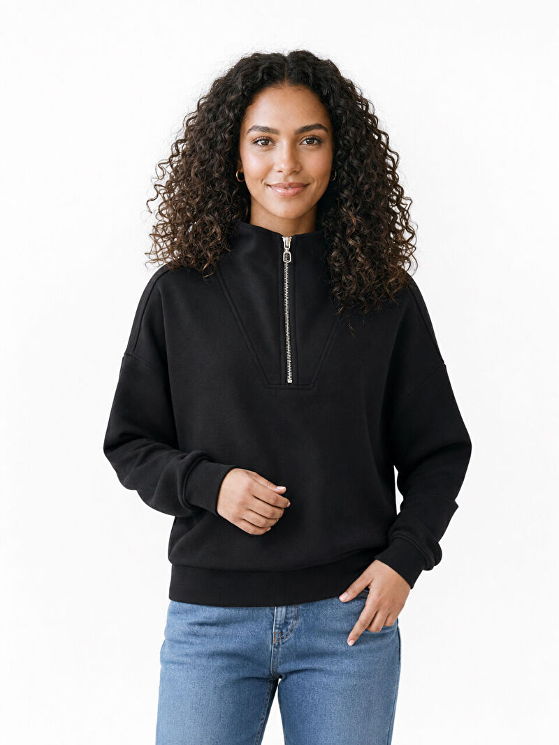 Loose Fit Kadın Sweatshirt