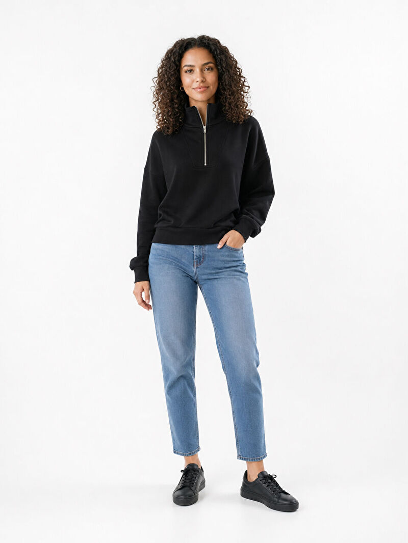 Loose Fit Kadın Sweatshirt