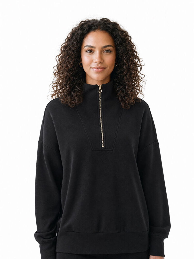 Loose Fit Kadın Sweatshirt