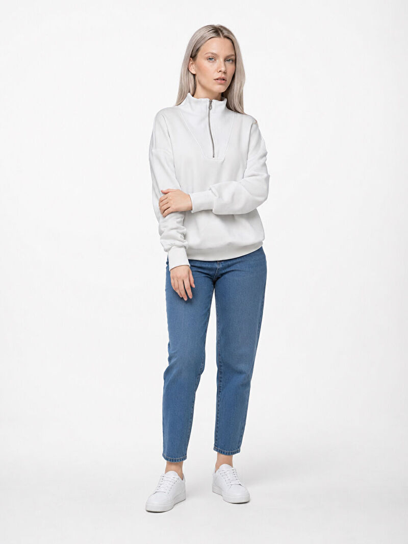 Loose Fit Kadın Sweatshirt