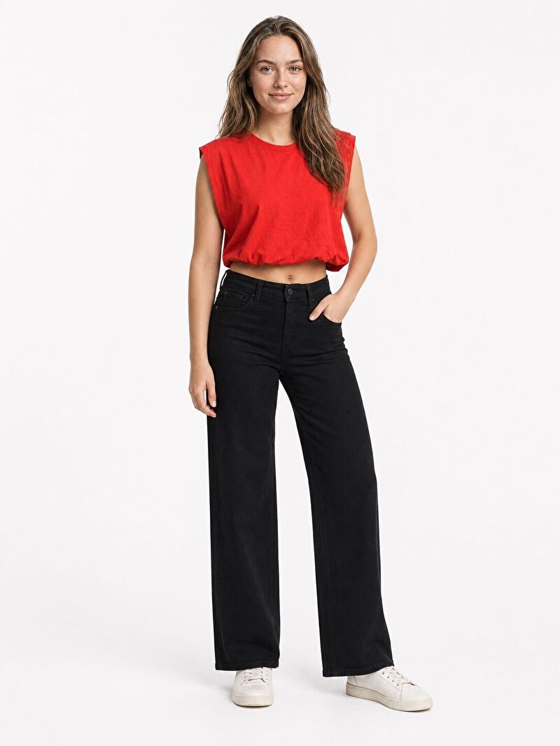 Crop Kadın Tshirt K.kol
