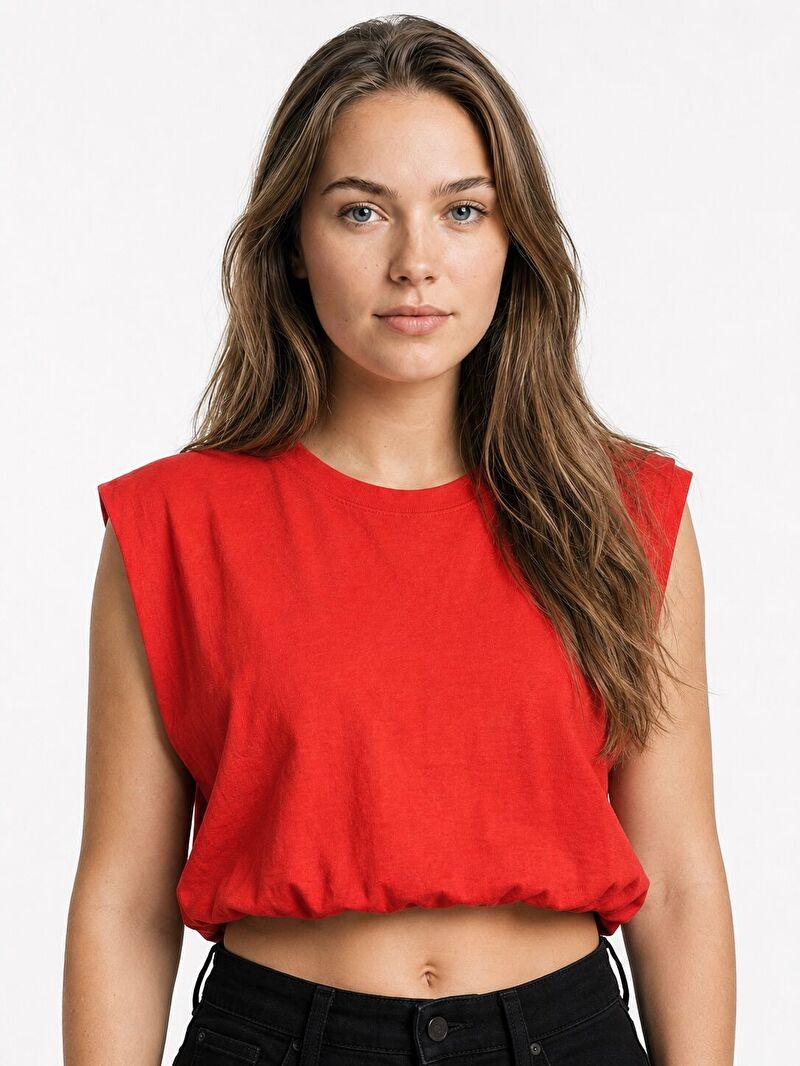 Crop Kadın Tshirt K.kol