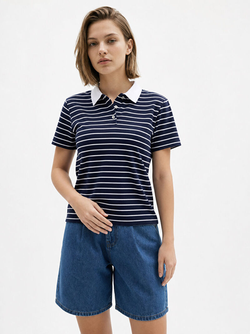 Regular Fit Kadın Polo K.kol