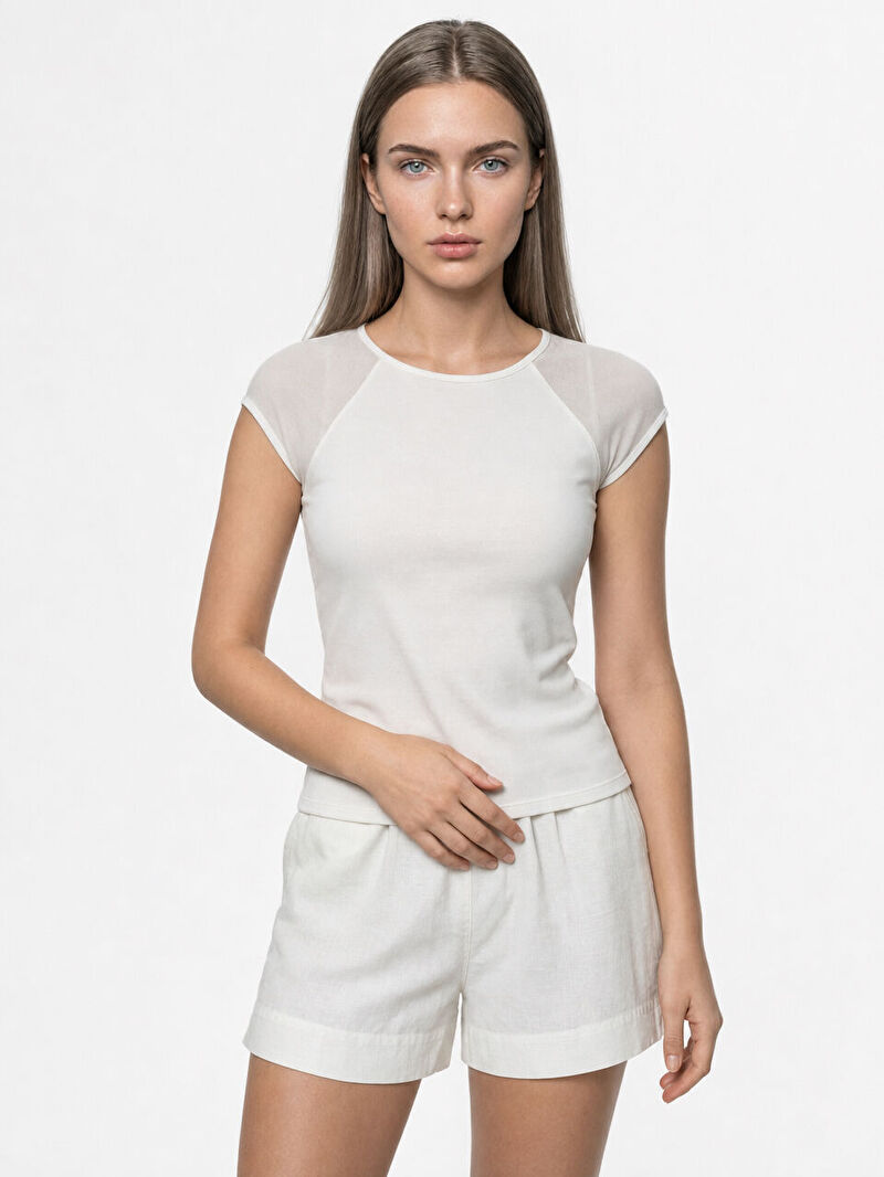 Slim Fit Kadın Tshirt K.kol
