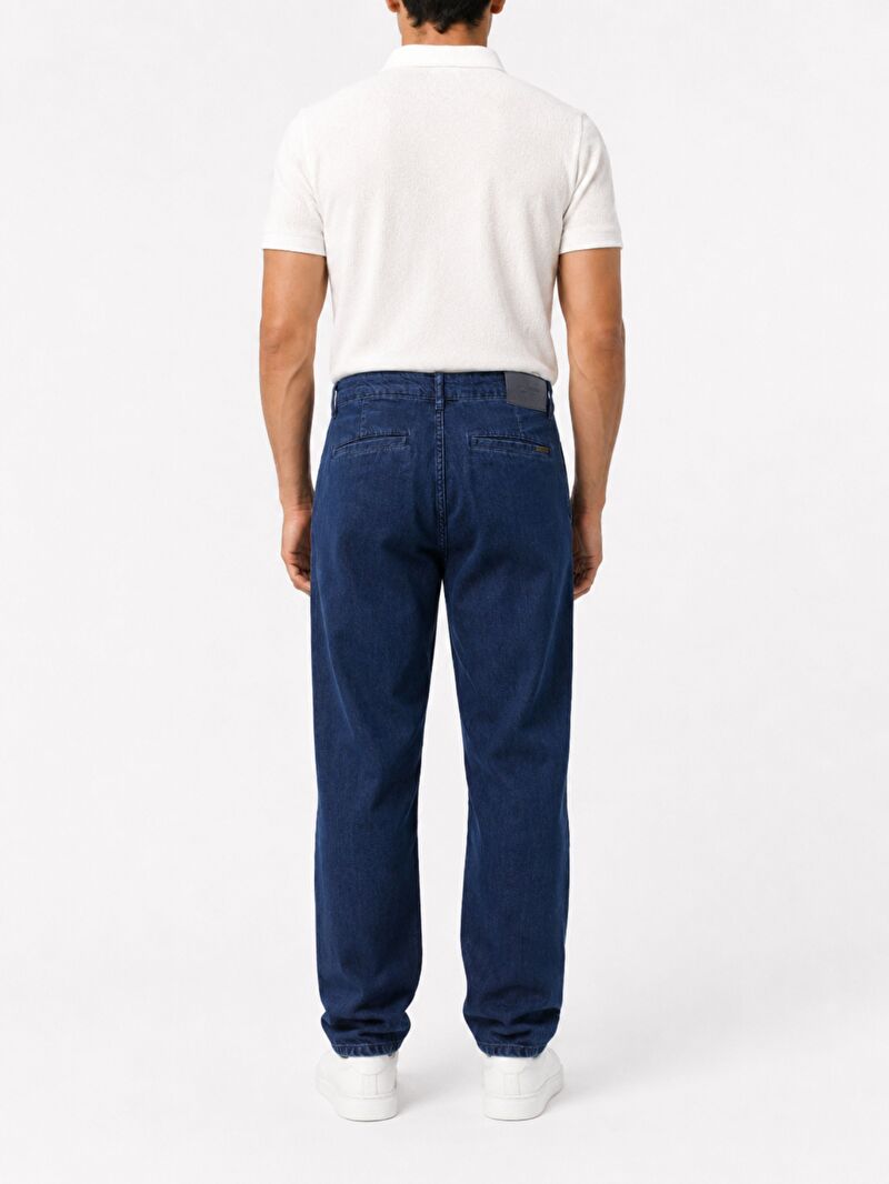 Denim Chino Relaxed Tapered Erkek Pantolon