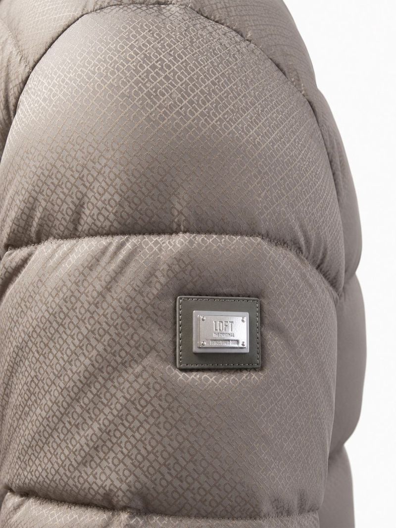 Erkek Bej Kapüşonlu Regular Fit Mont