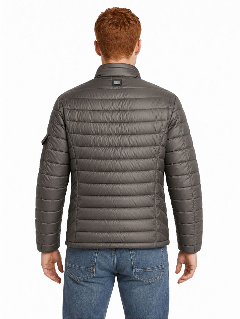 Erkek Yeşil Balıkçı Yaka Regular Fit Mont