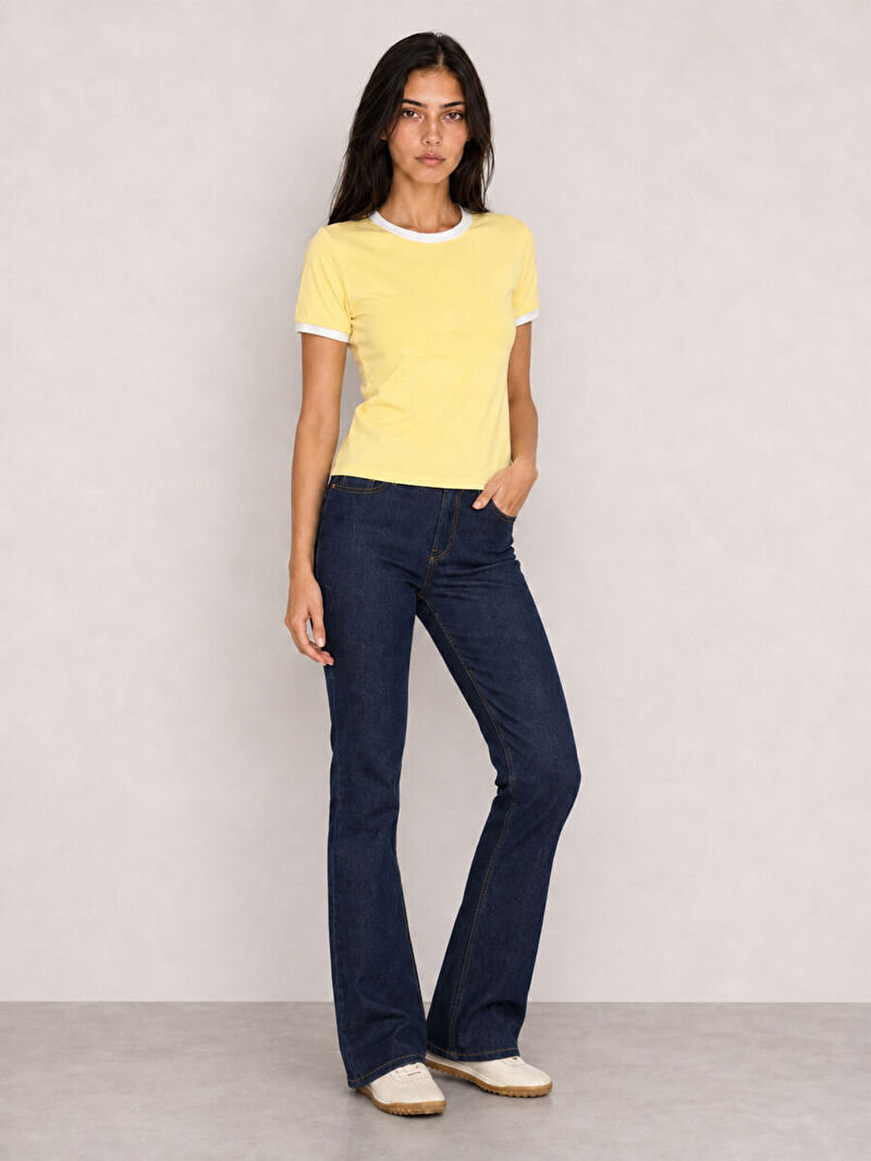 Slim Fit Kadın Tshirt K.kol