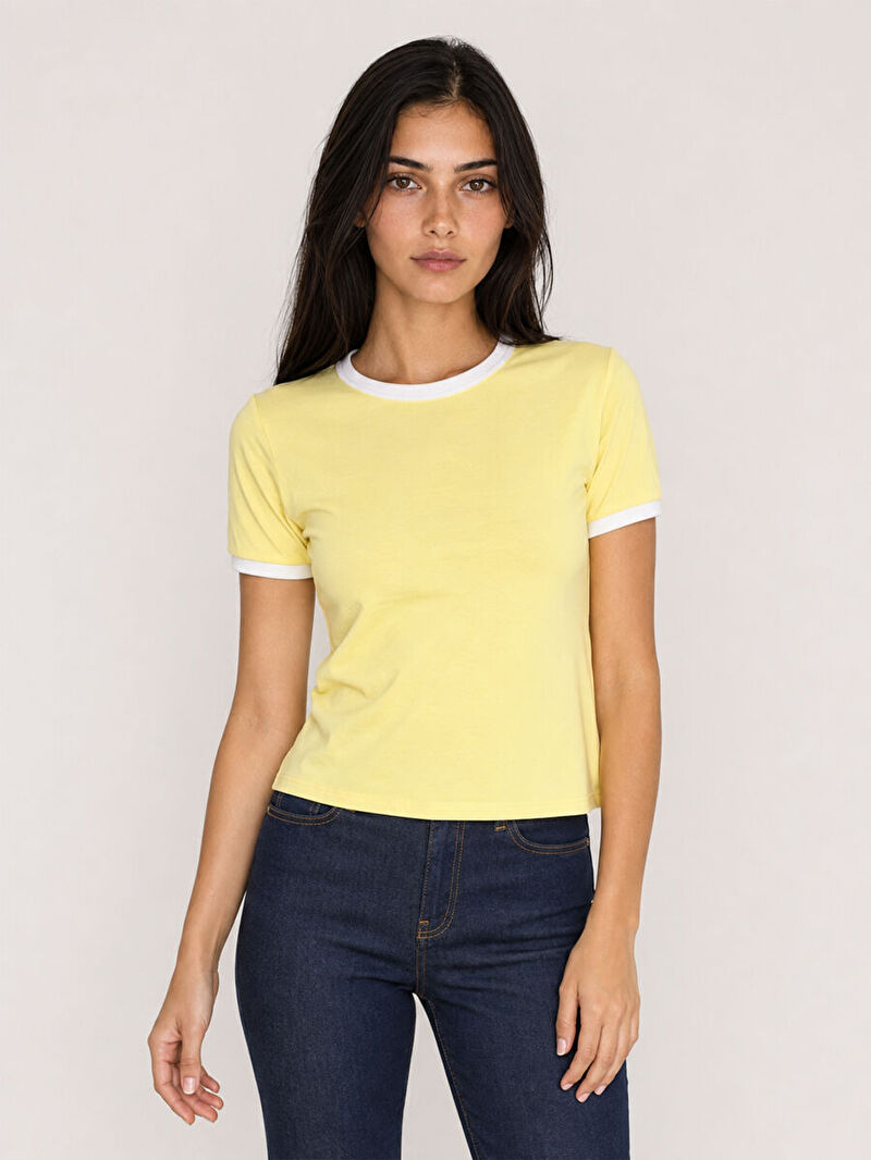 Slim Fit Kadın Tshirt K.kol