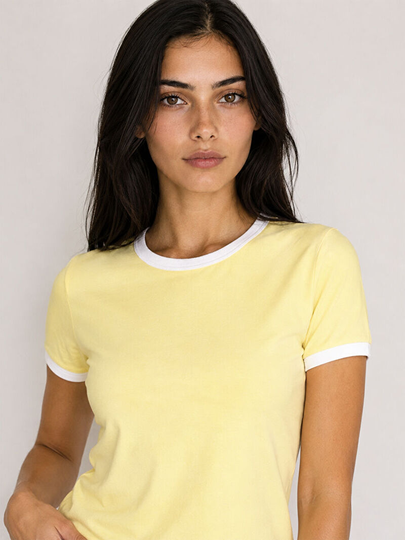 Slim Fit Kadın Tshirt K.kol