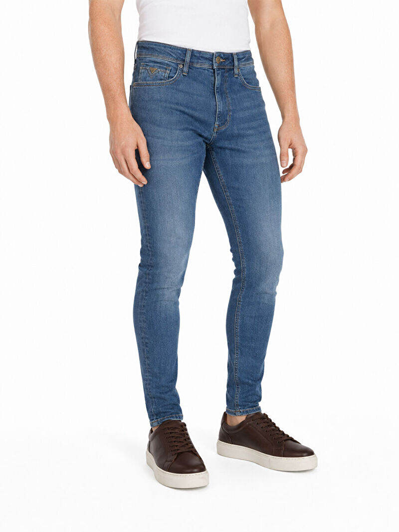 Justın Erkek Green Cast Dar Paça Düşük Bel Skinny Jean Pantolon