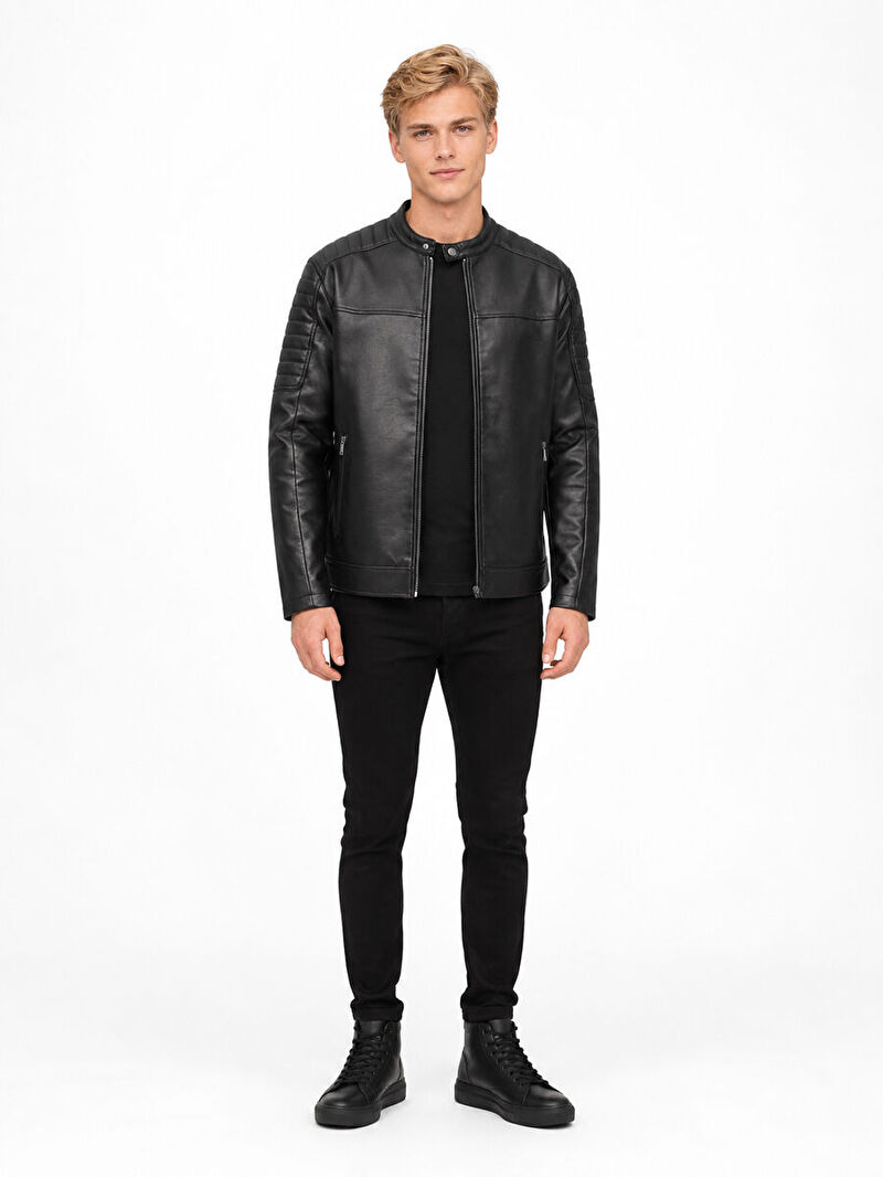 Regular Fit Erkek Mont Pu