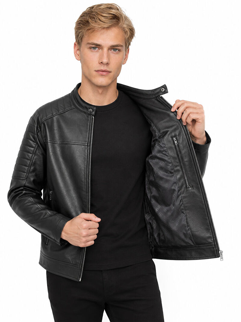 Regular Fit Erkek Mont Pu