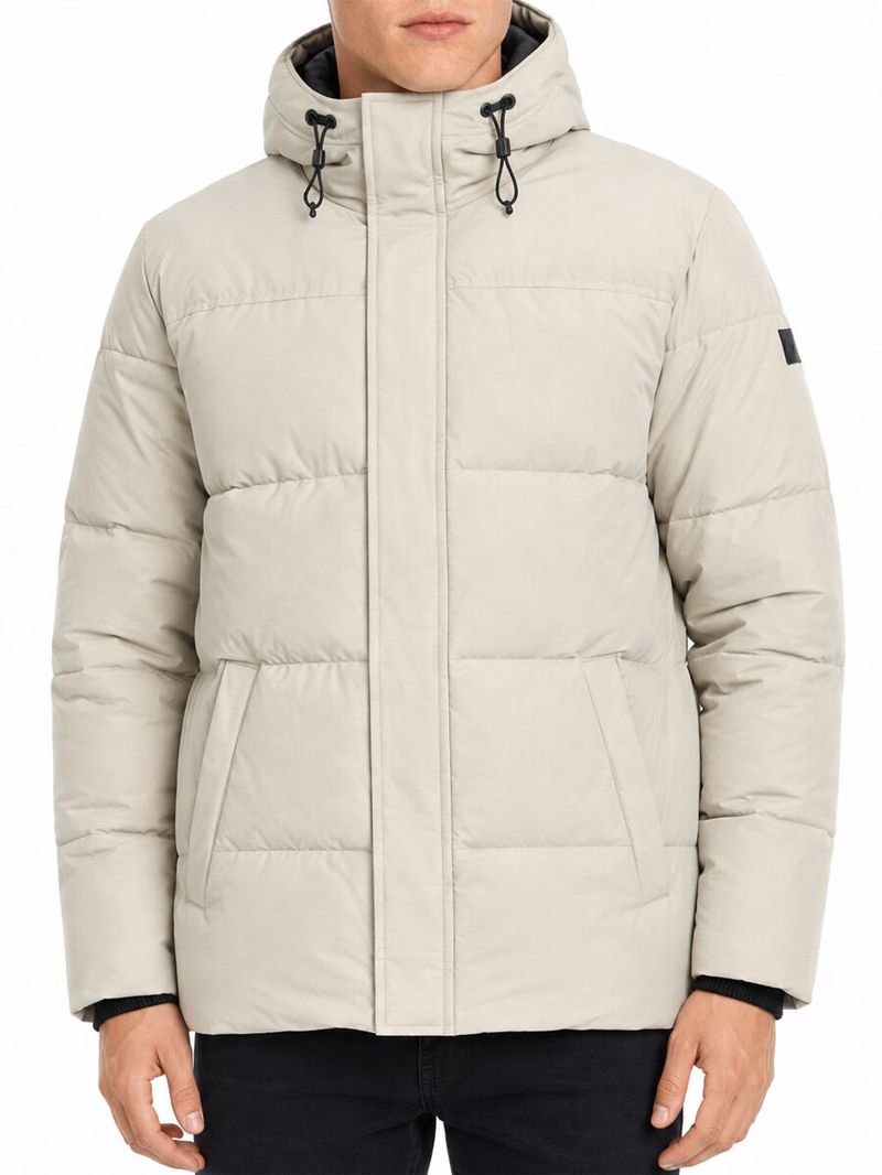 Erkek Taş Kapüşonlu Regular Fit Mont