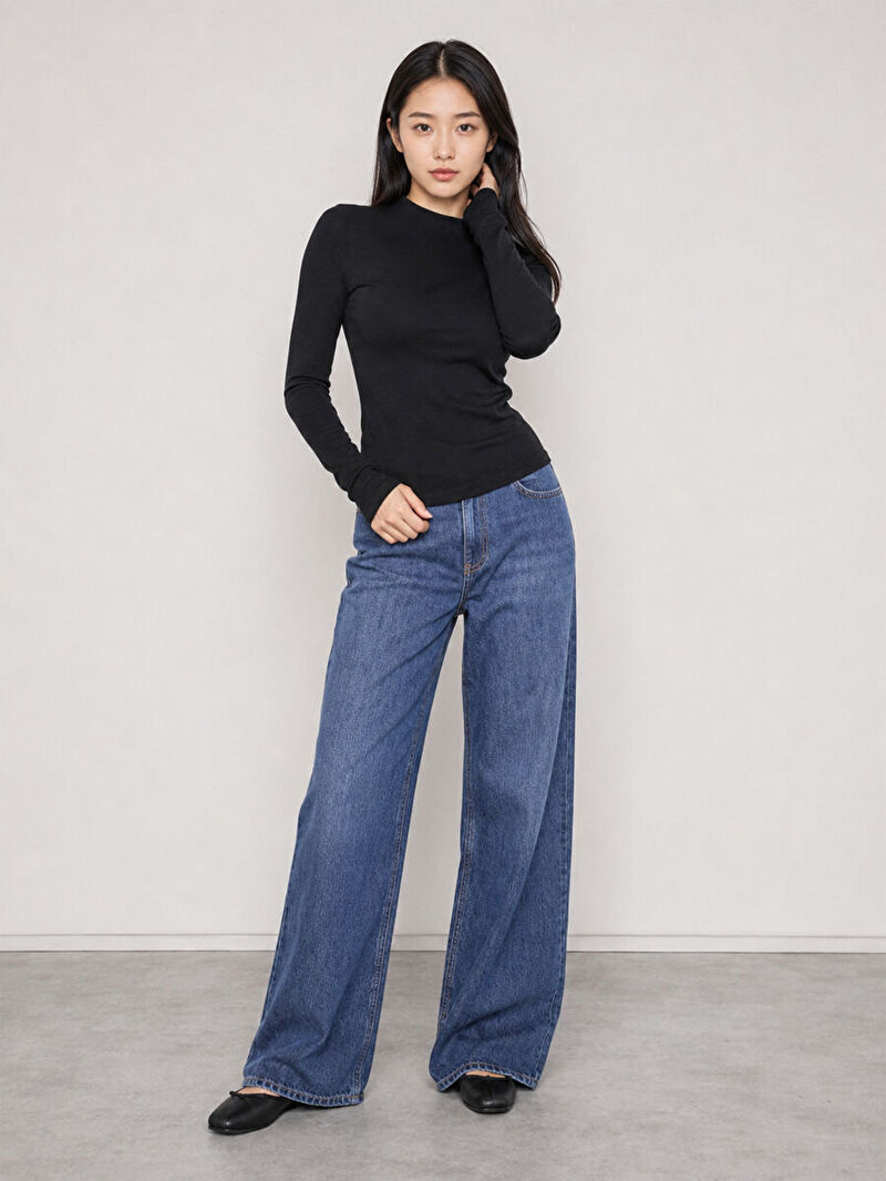 Slim Fit Kadın Bluz U.kol