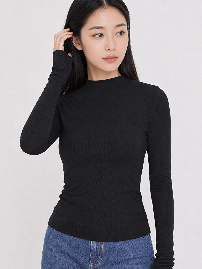 Slim Fit Kadın Bluz U.kol