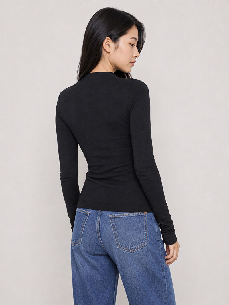 Slim Fit Kadın Bluz U.kol