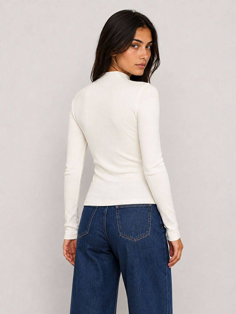 Slim Fit Kadın Bluz U.kol