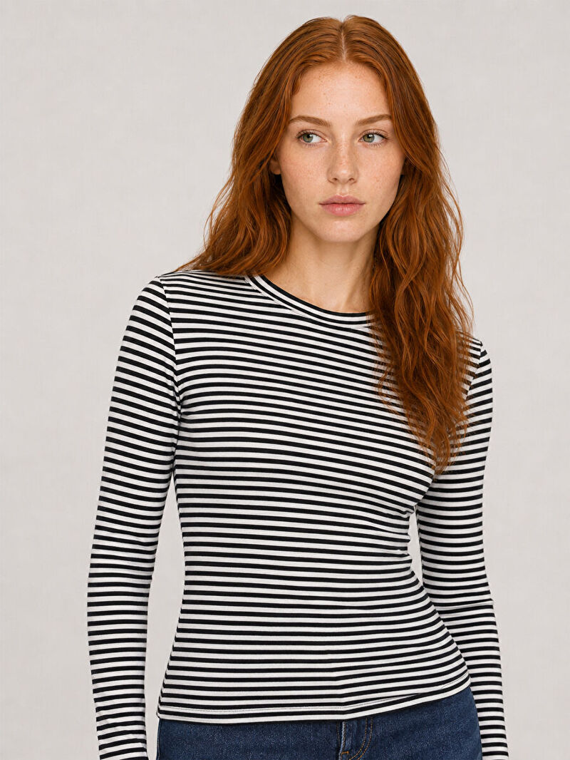 Slim Fit Kadın Tshirt U.kol