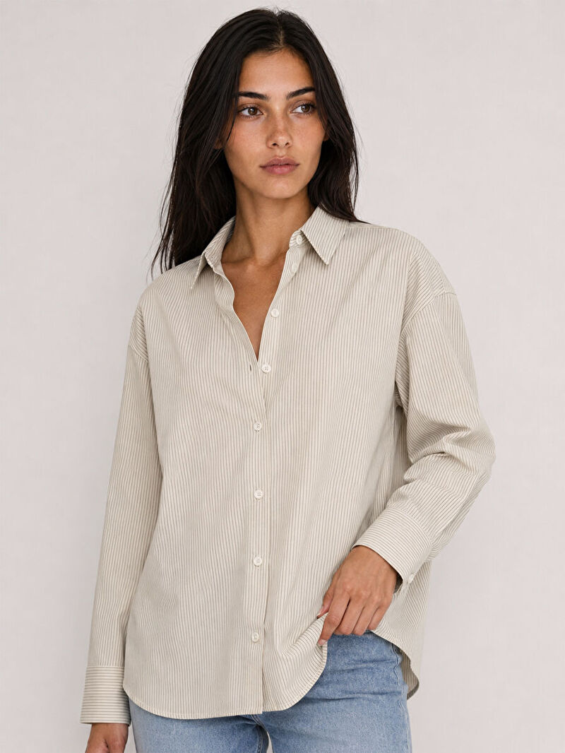 Loose Fit Kadın Gömlek U.kol