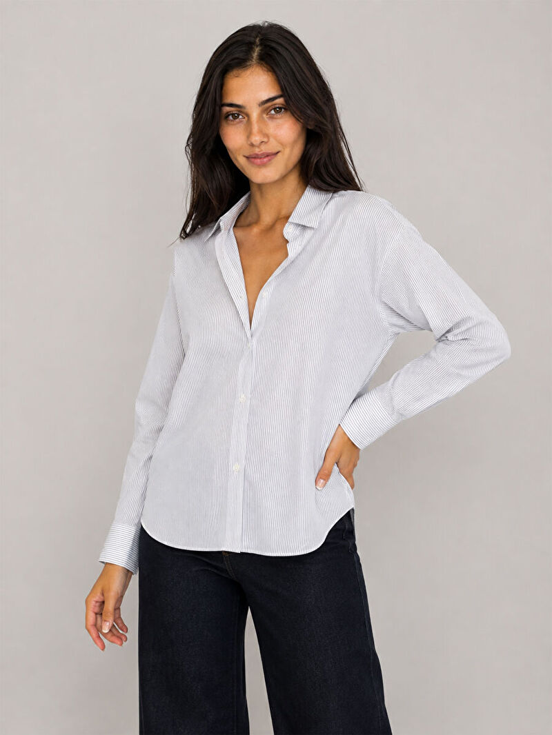 Loose Fit Kadın Gömlek U.kol
