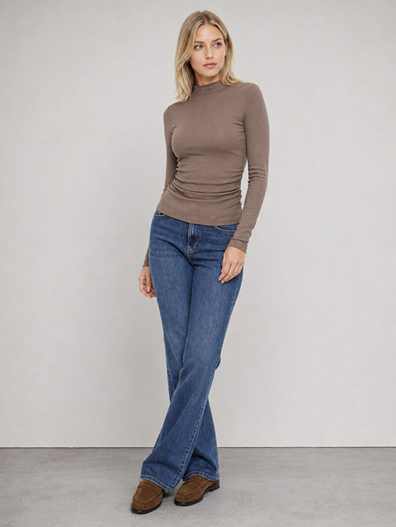 Slim Fit Kadın Bluz U.kol