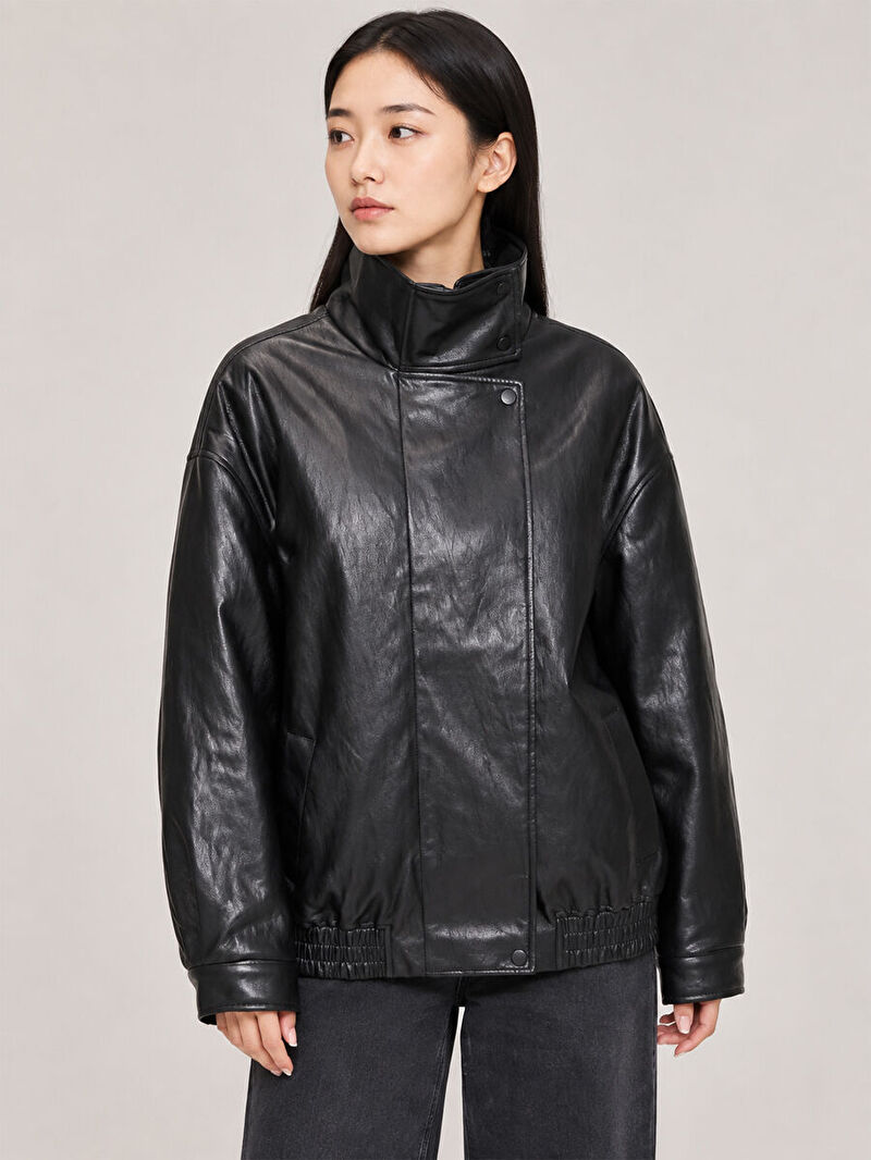 Oversize Kadın Mont Pu