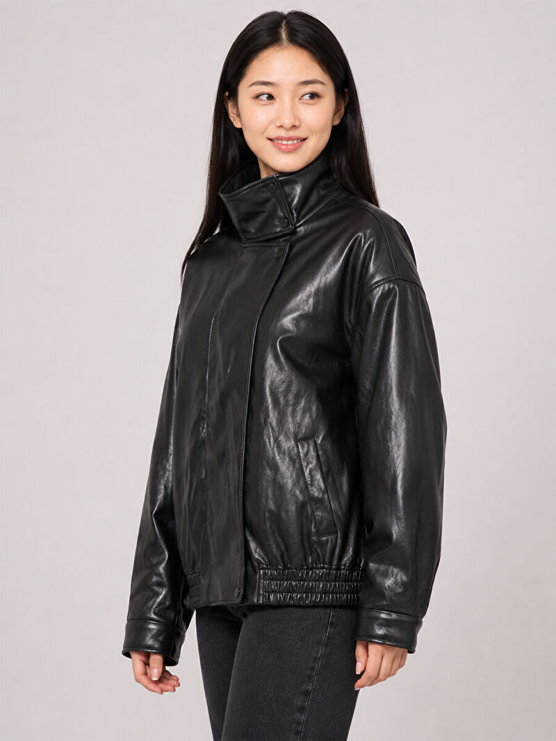 Oversize Kadın Mont Pu