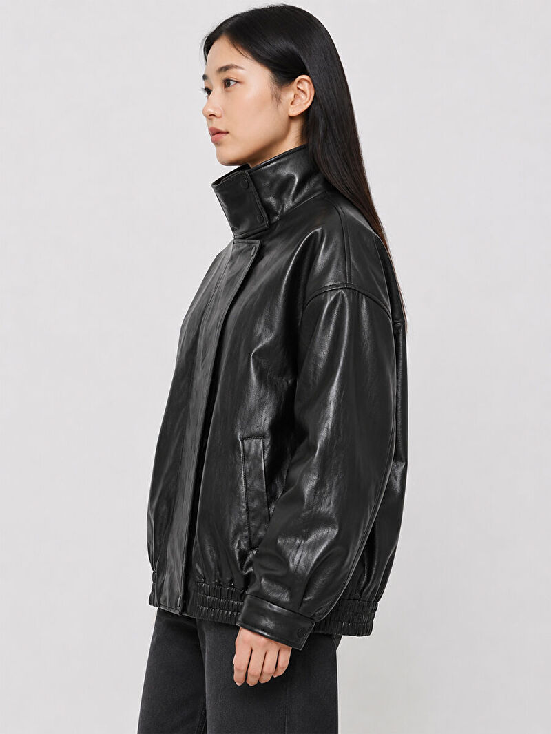 Oversize Kadın Mont Pu